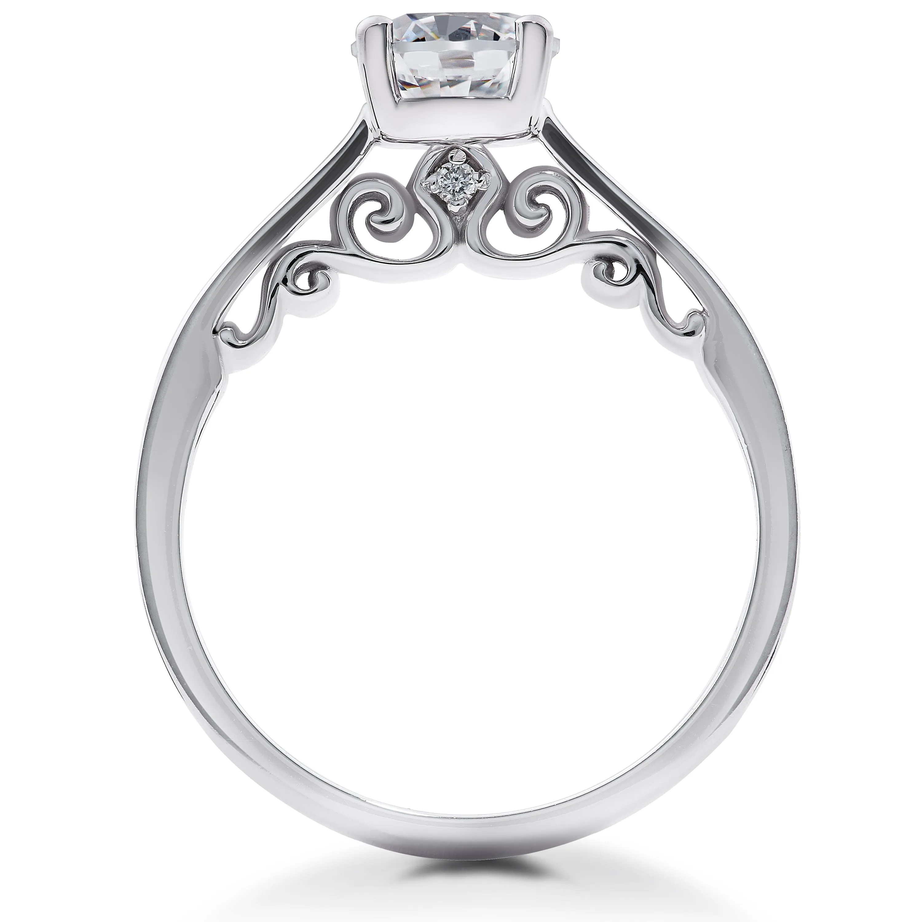 1 3/4 ct Lab Created Eco Freindly Diamond Engagement Ring & Matching Eternity