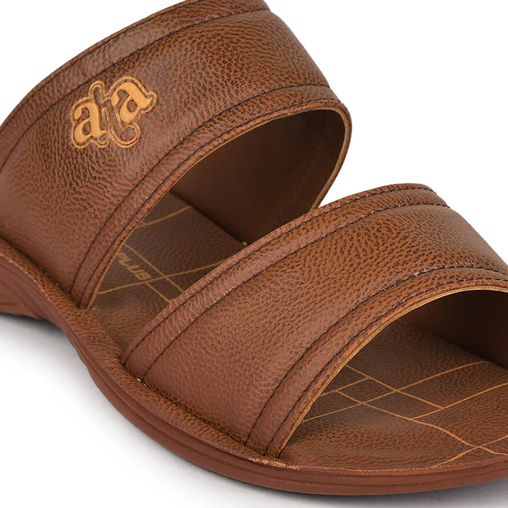 A-HA By Liberty GHD-50 Casual Tan Slipper For Men