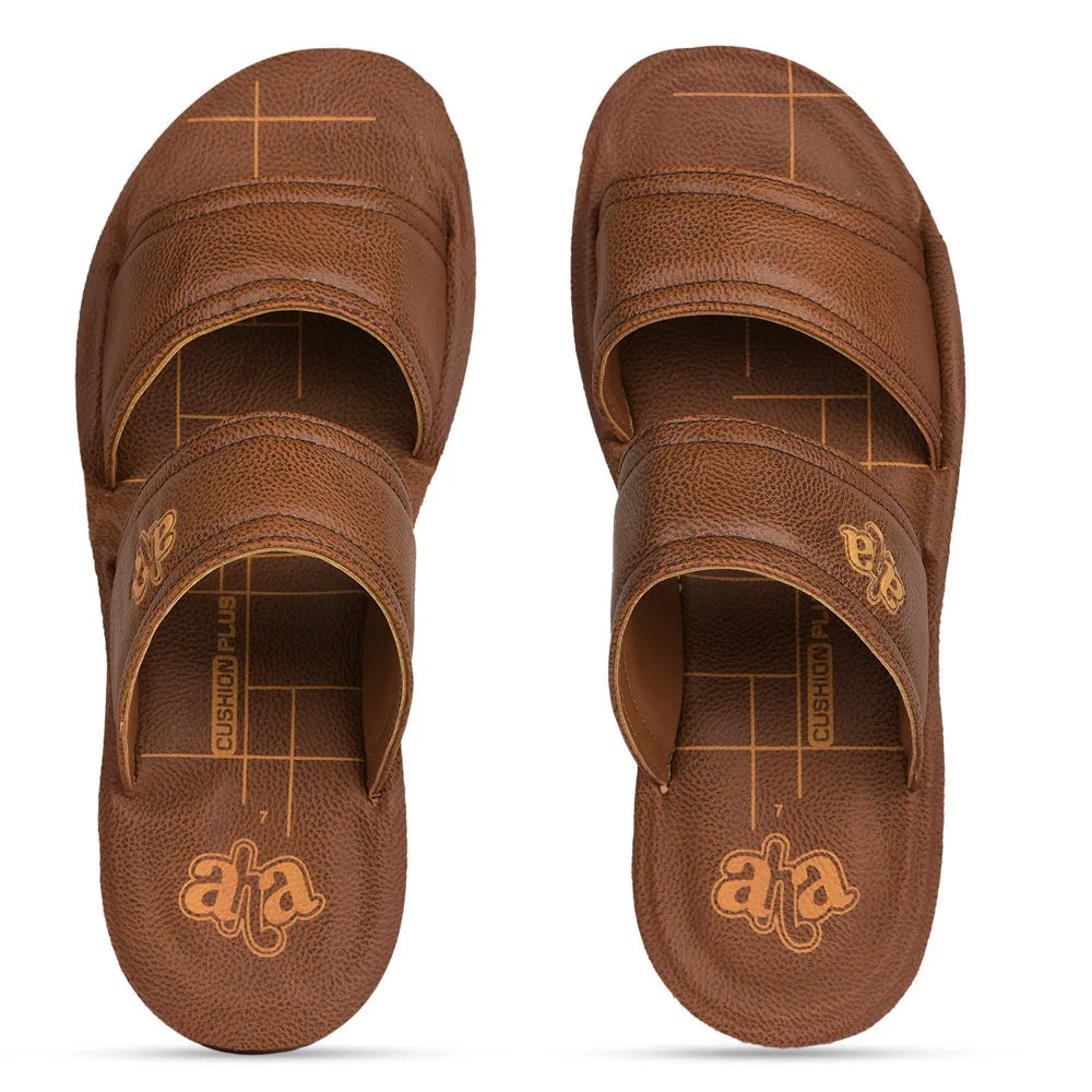 A-HA By Liberty GHD-50 Casual Tan Slipper For Men