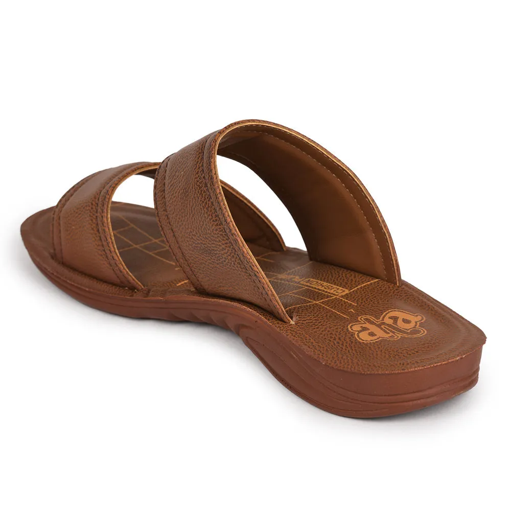 A-HA By Liberty GHD-50 Casual Tan Slipper For Men