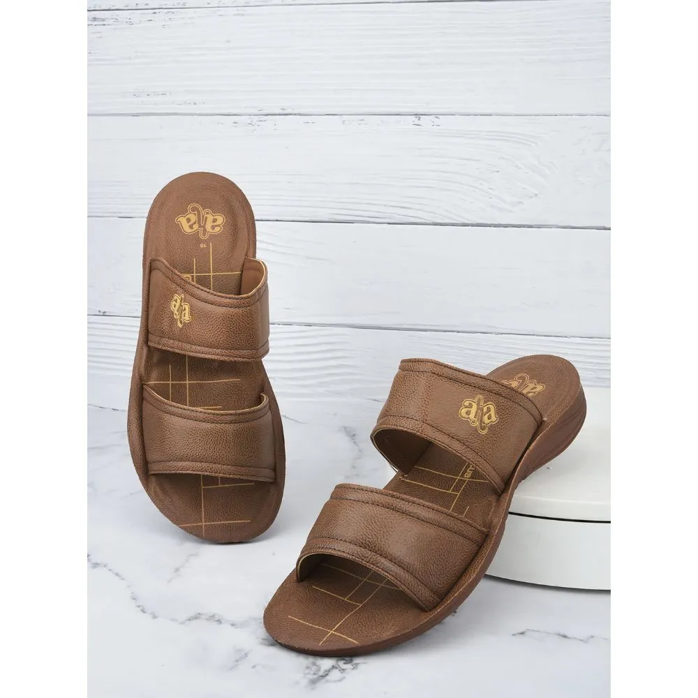 A-HA By Liberty GHD-50 Casual Tan Slipper For Men