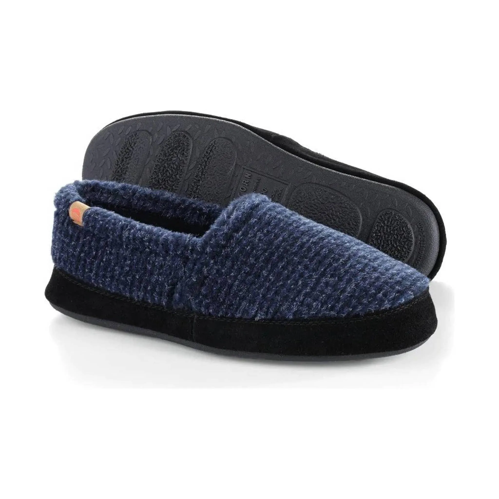 Acorn Men's Moc Slippers - Blue FINAL SALE