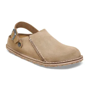 Birkenstock Lutry Narrow Slipper (Women) - Gray Taupe Suede