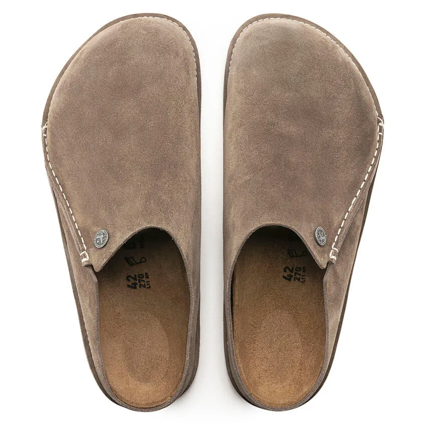 BIRKENSTOCK Men's Zermatt Premium Suede Leather (Gray Taupe - Wide Fit)