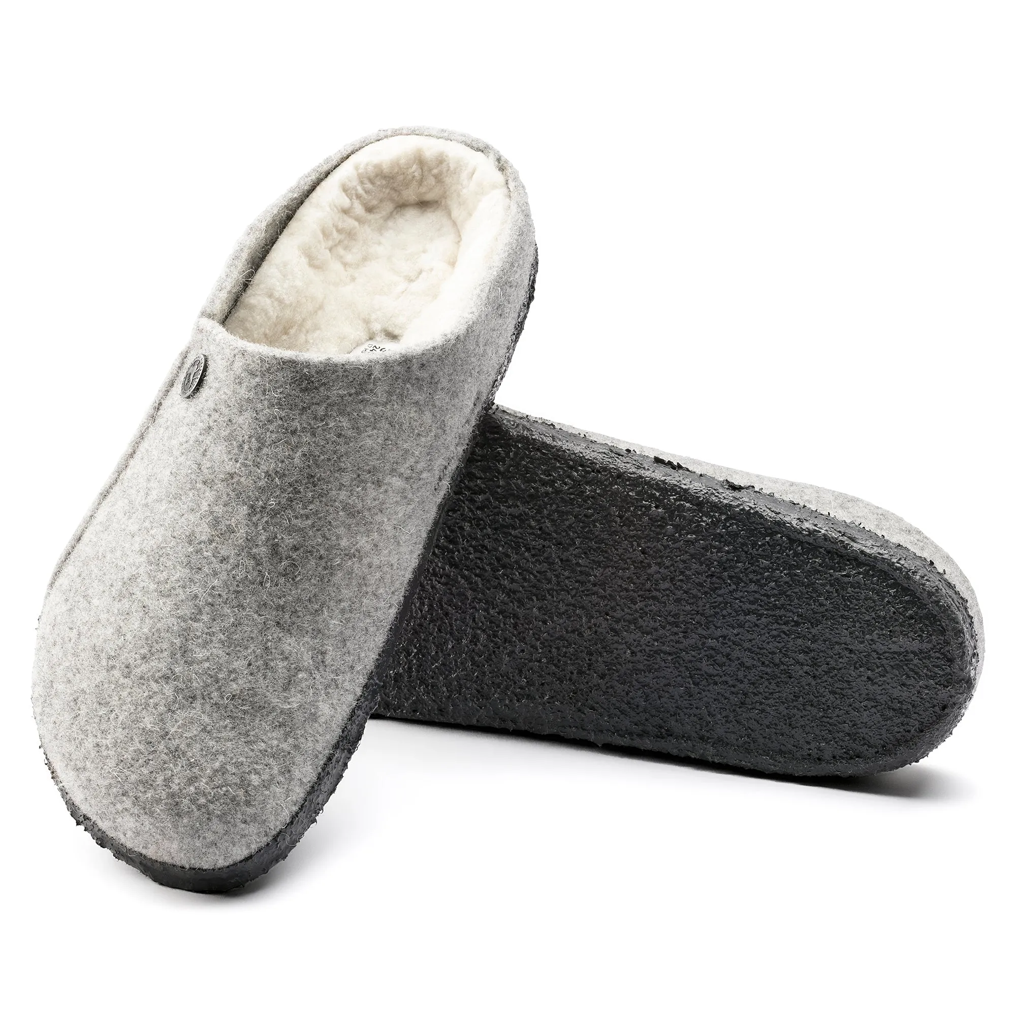 Birkenstock UNISEX Zermatt Shearling Wool Felt (Light Gray - Narrow Fit)