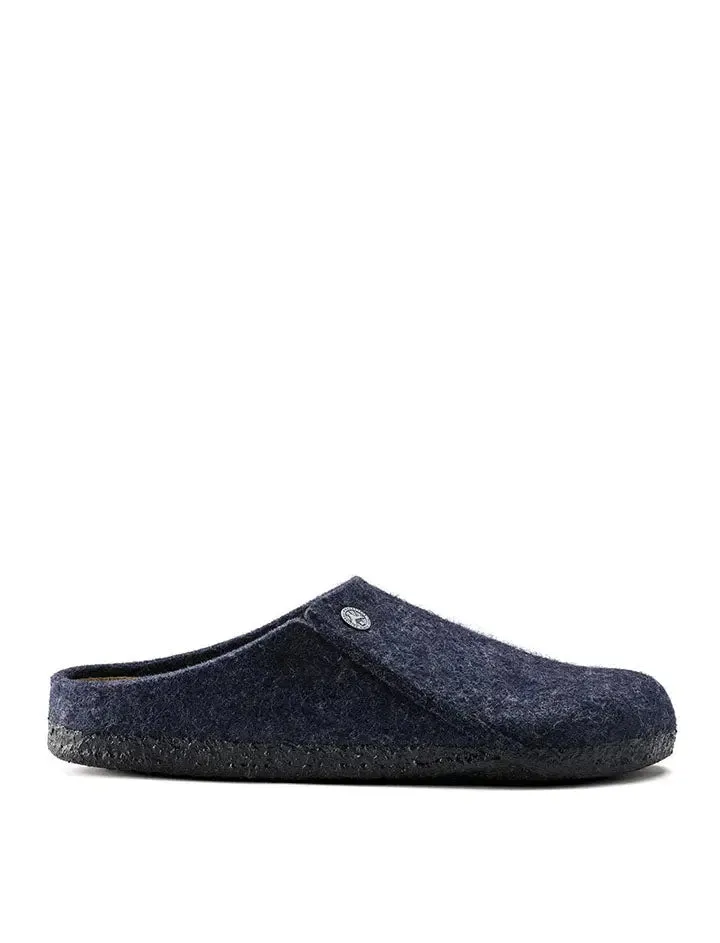 Birkenstock Zermatt Shearling Narrow Slipper Dark Blue