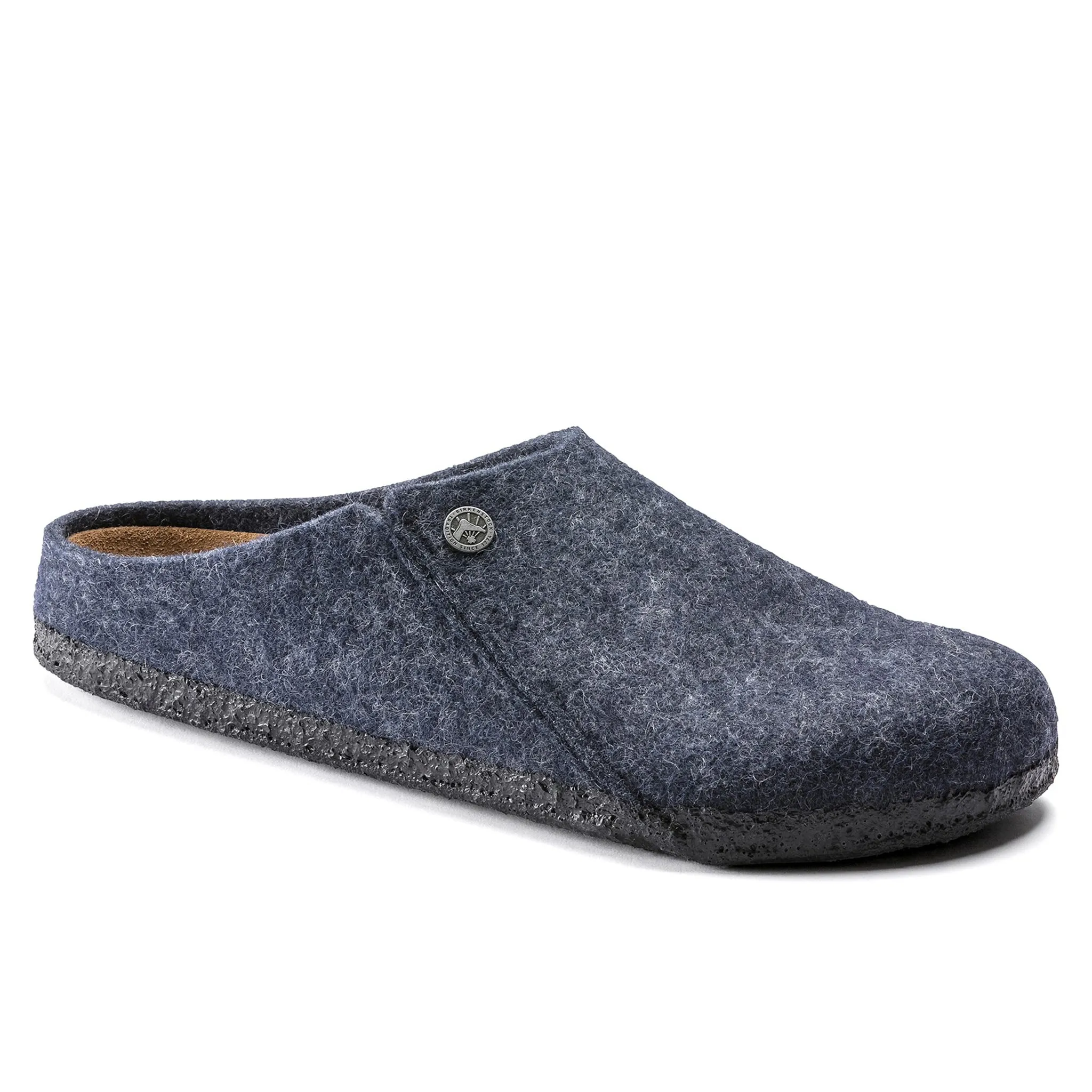 BIRKENSTOCK Zermatt Wool Felt Clogs - Dark Blue