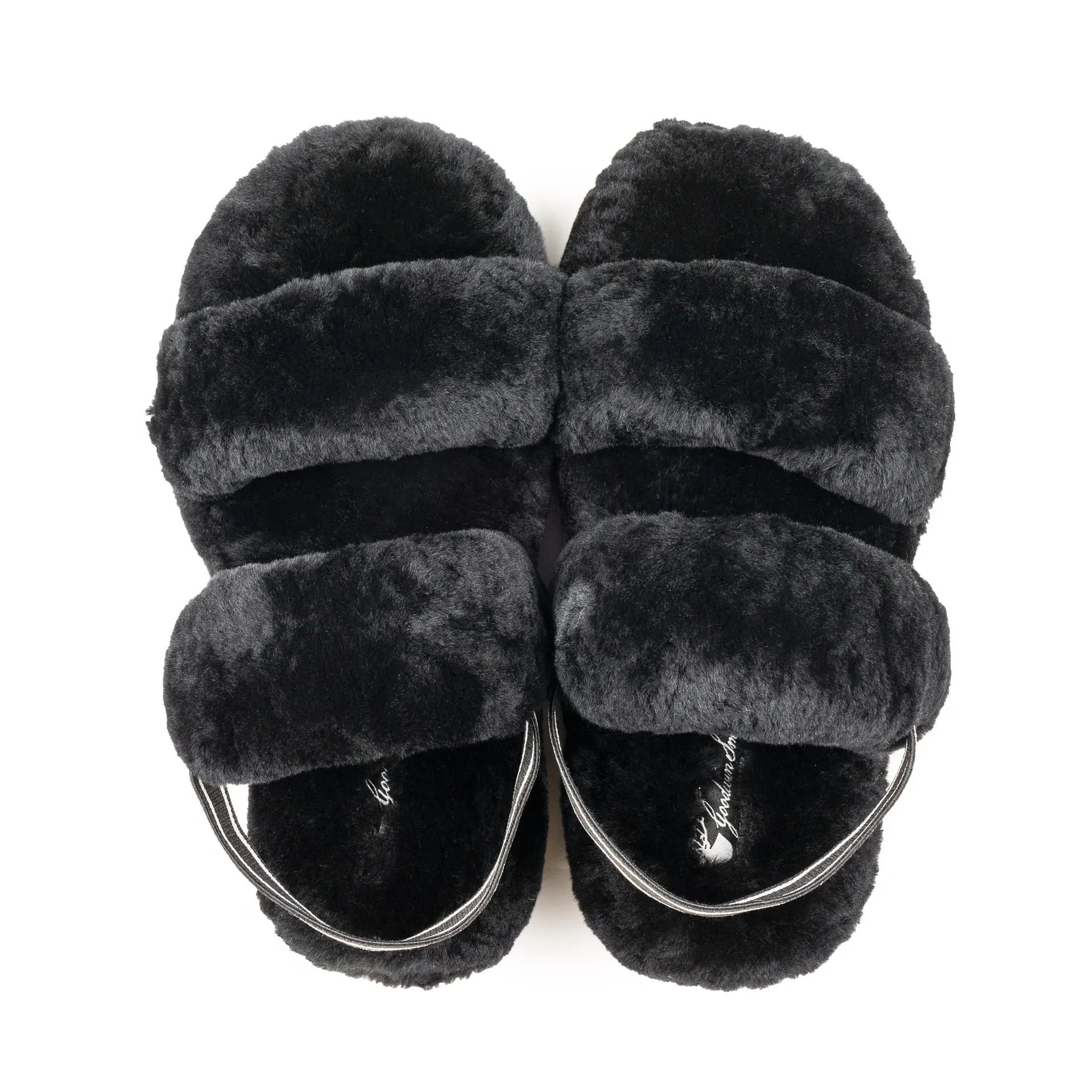 BLACK FREYA SHEEPSKIN SLIPPER