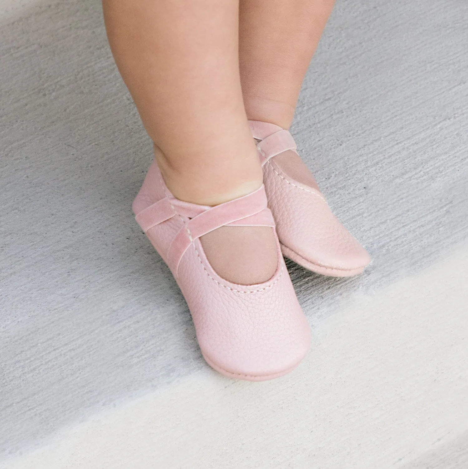 Blush Ballet Slipper Baby Shoe