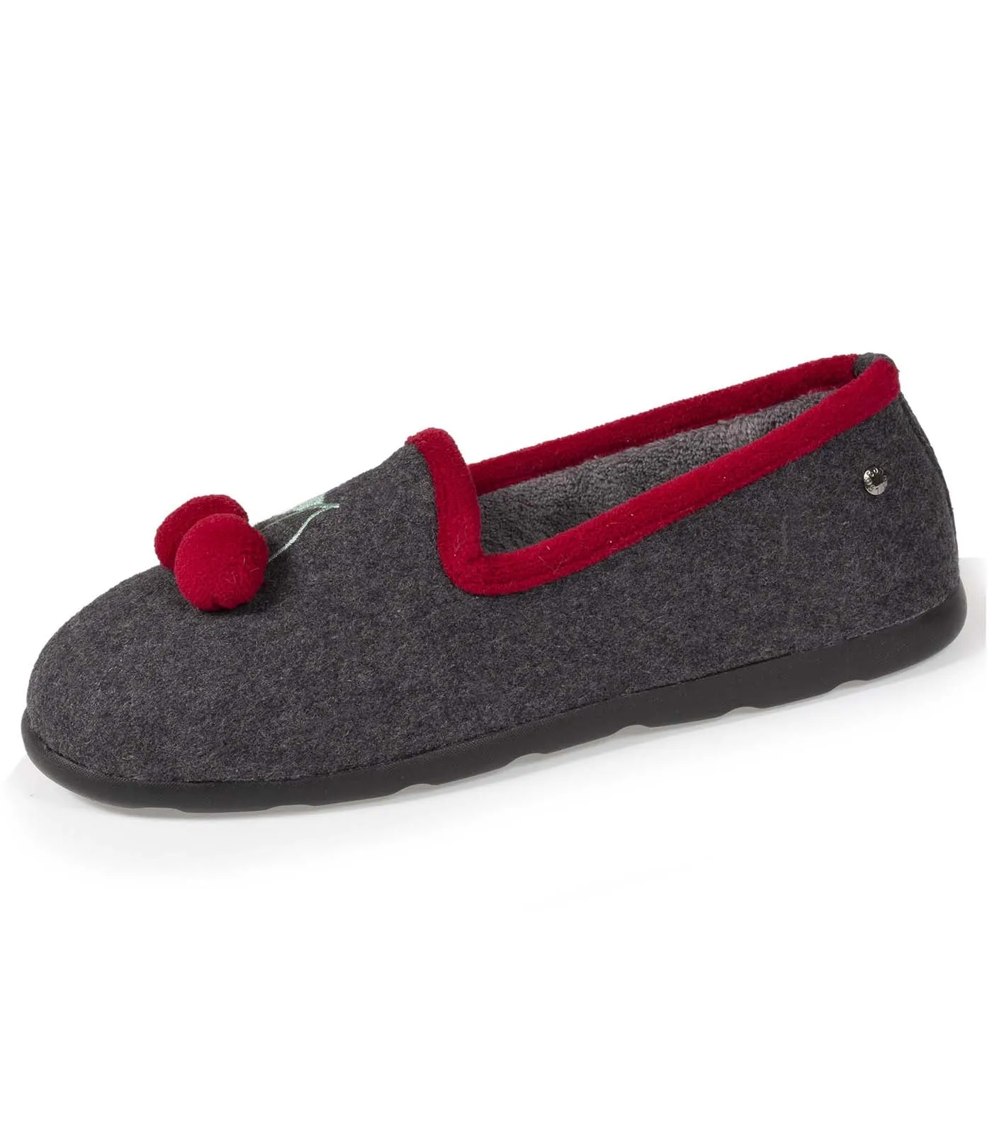 Chaussons charentaises Femme Cerises