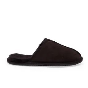 Chocolate Brown Mens Classic Slipper