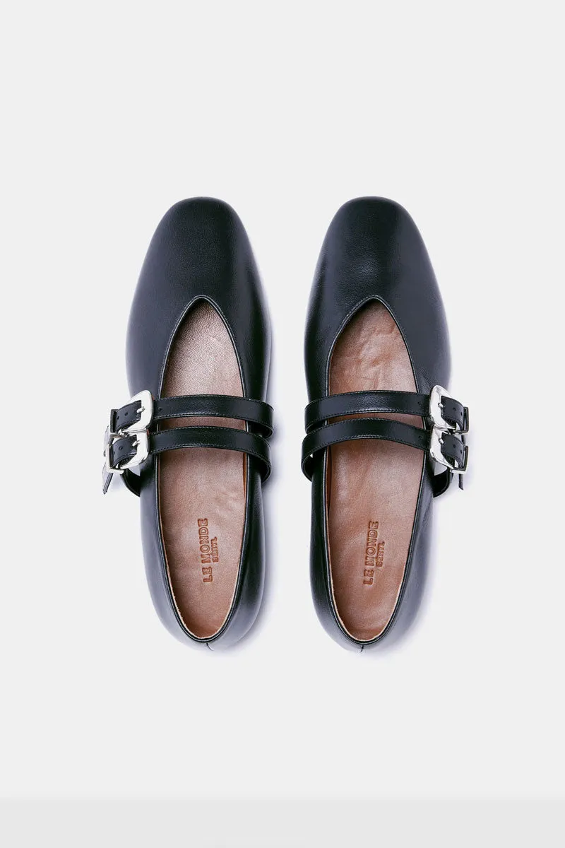 Claudia Slipper - Black Leather