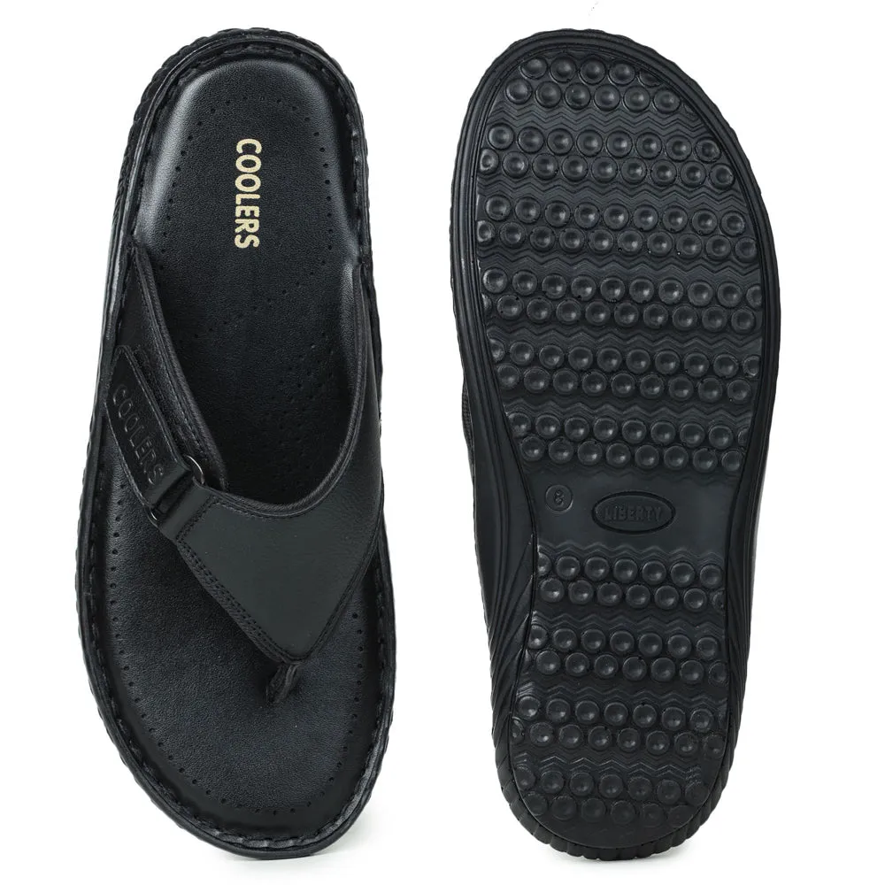 Coolers Casual (Black) Slipper For Men BRL-5 By Liberty