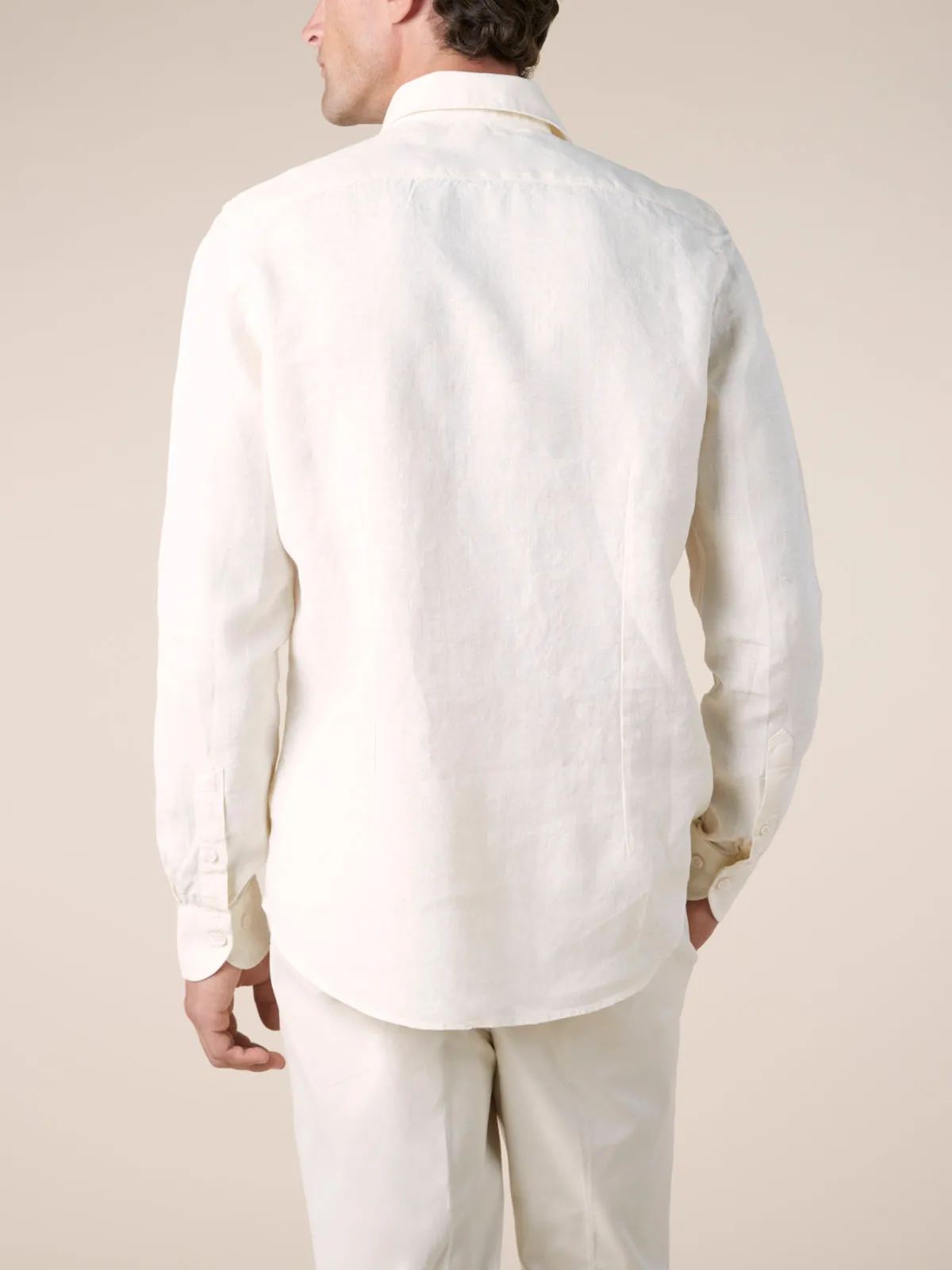 Ecru Linen Seaside Shirt