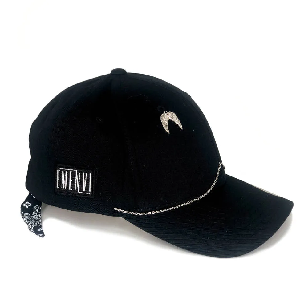 Emenvi Black Bandana Cap