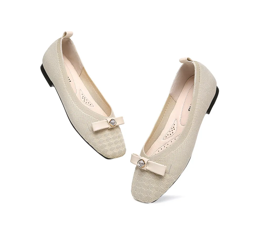 EVERAU Flats With Bow Women Yolanda