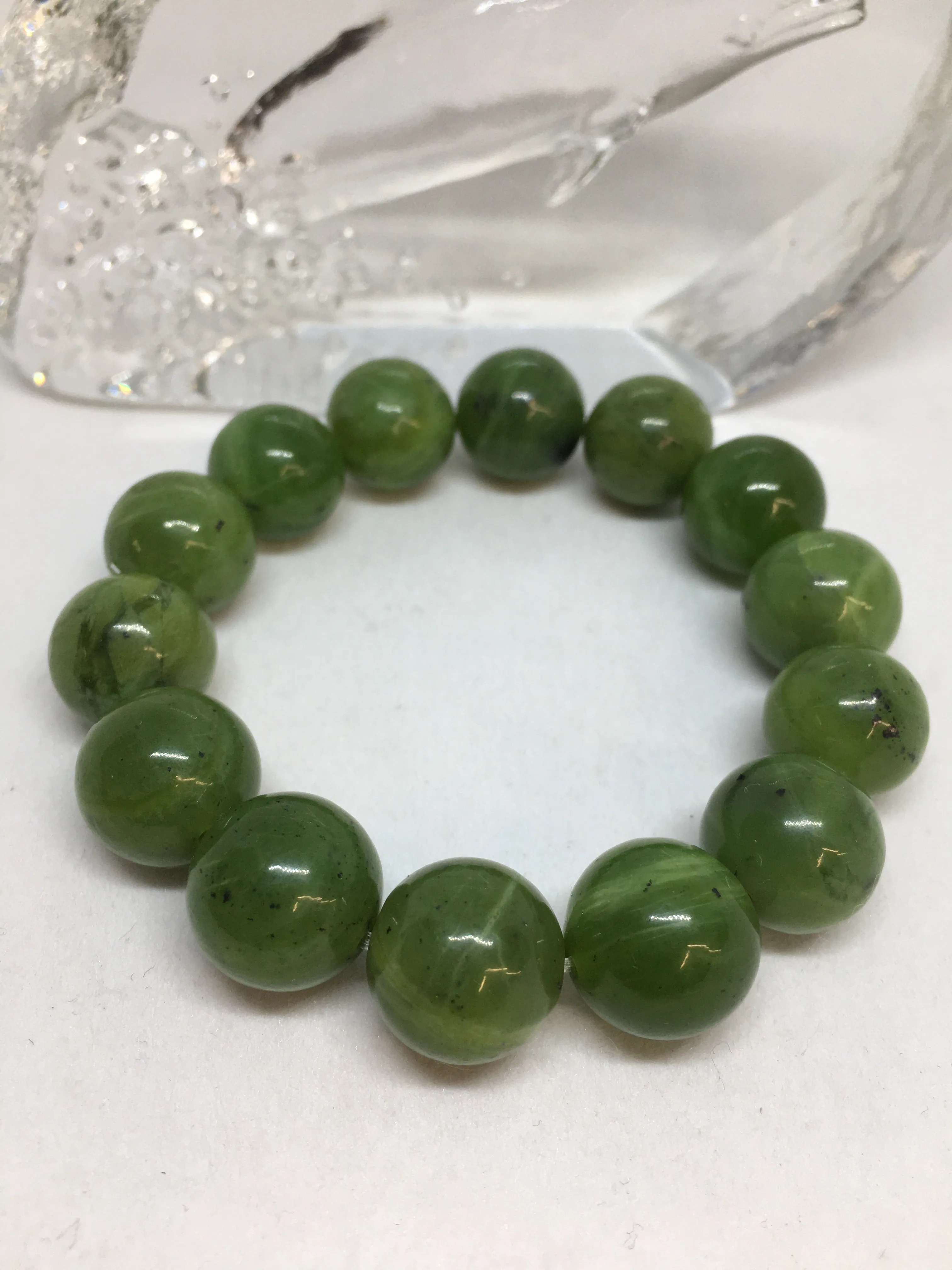 Gorgeous Green Jade Bracelet For Sale-Bracelet For Men