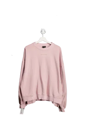 Hera Womens Washed Sweatshirt - Pink Whip UK XL