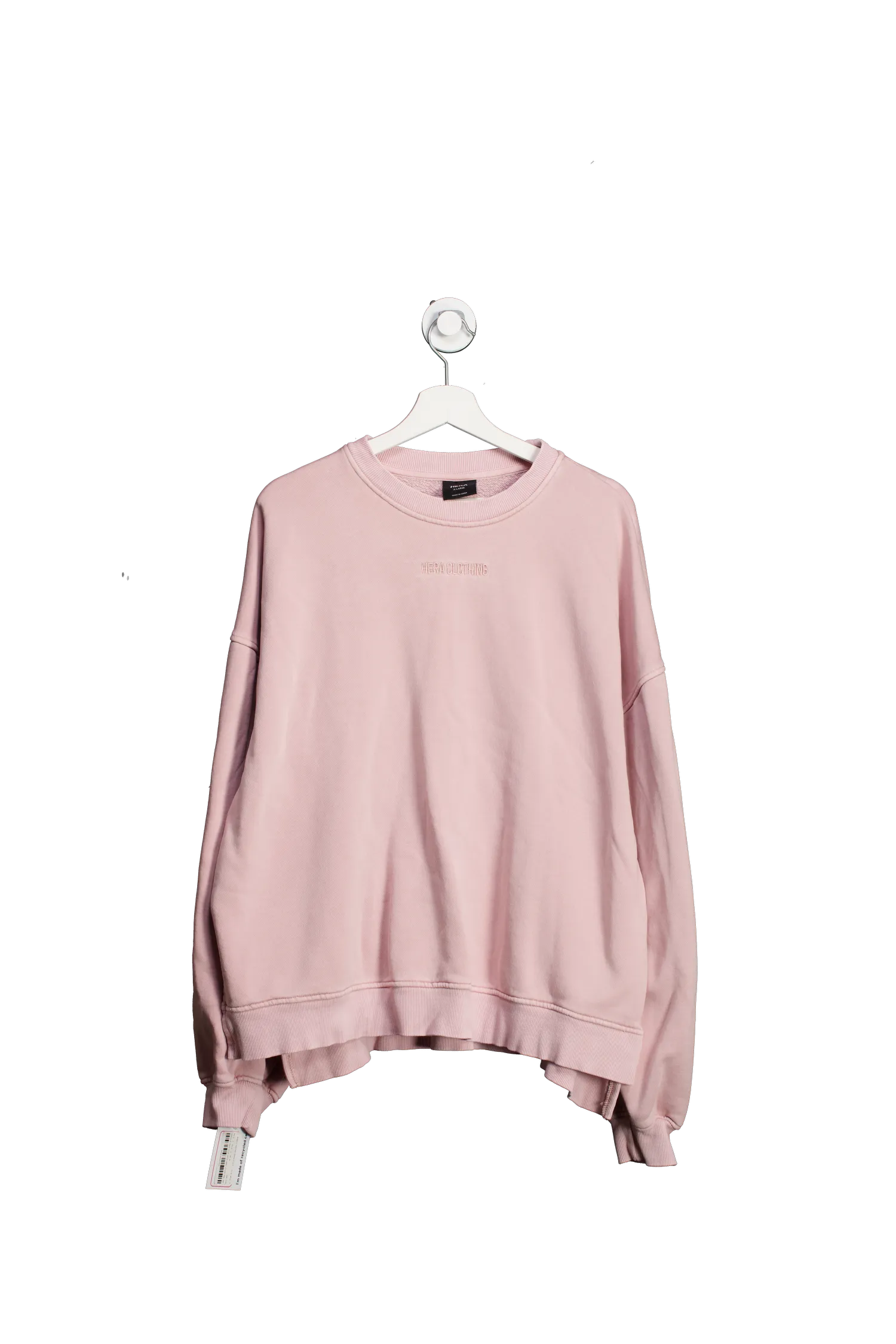 Hera Womens Washed Sweatshirt - Pink Whip UK XL