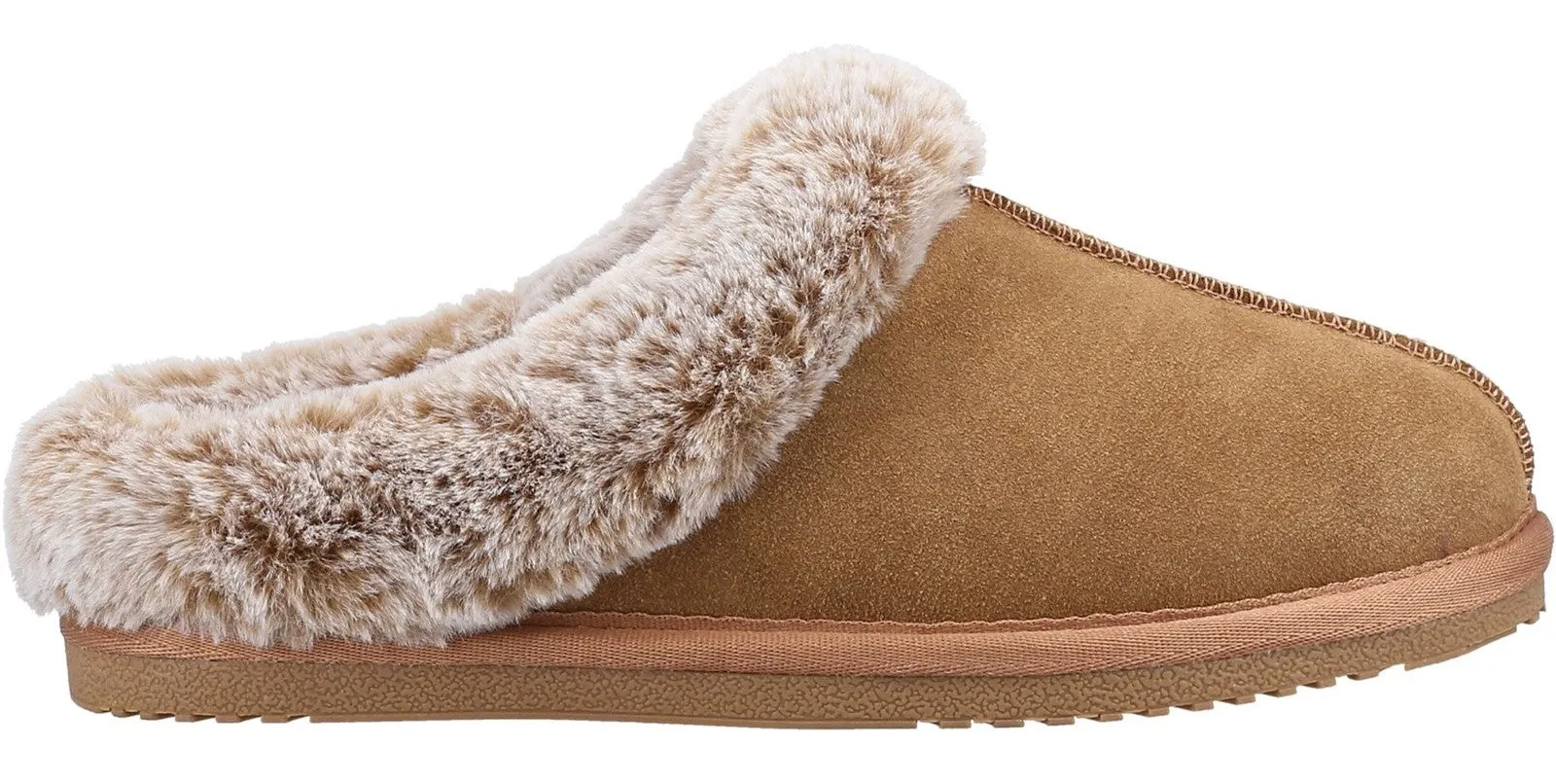 Hush Puppies Amara Womens Suede Leather Slipper