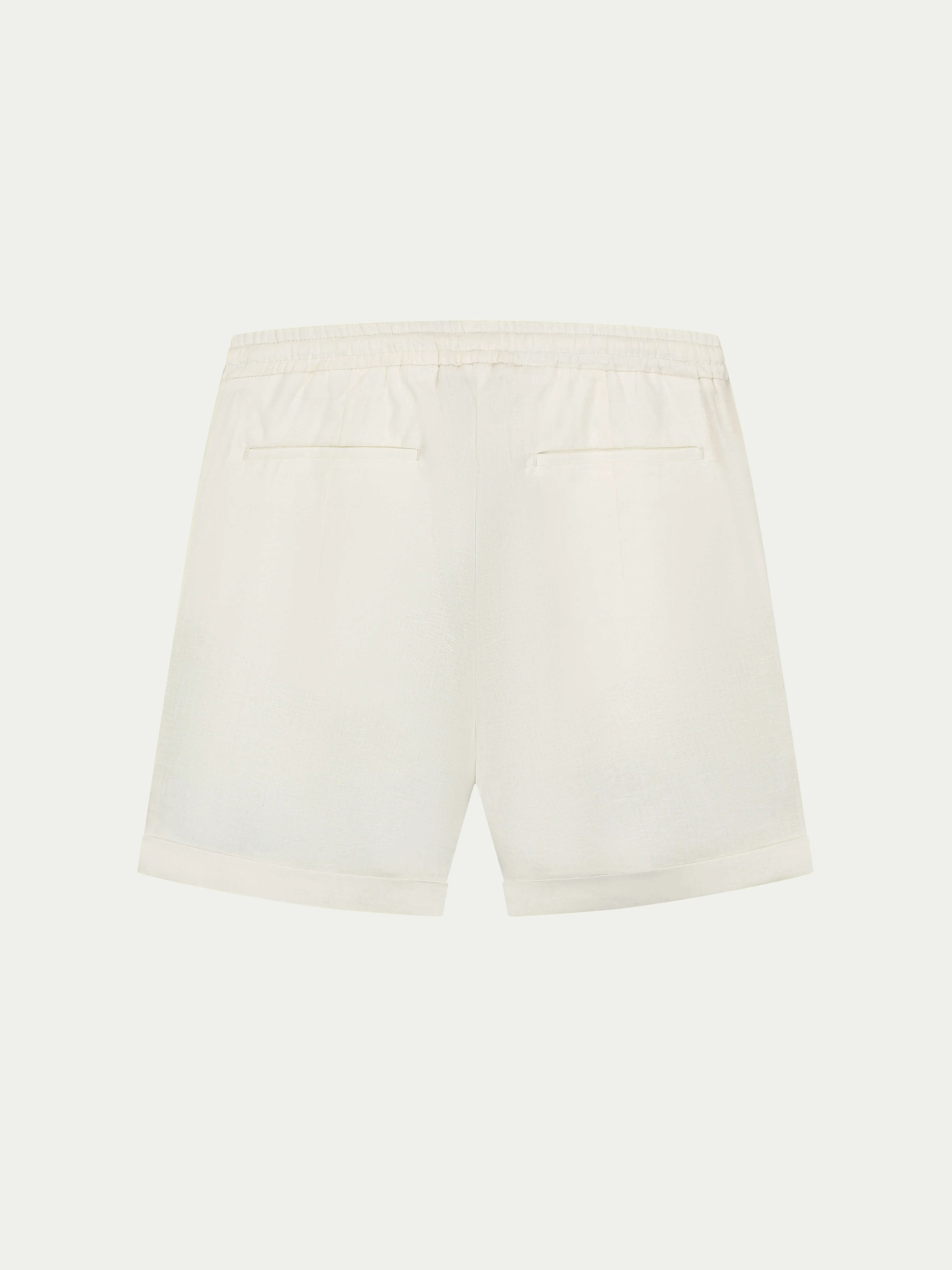 Ivory Linen Seaside Shorts