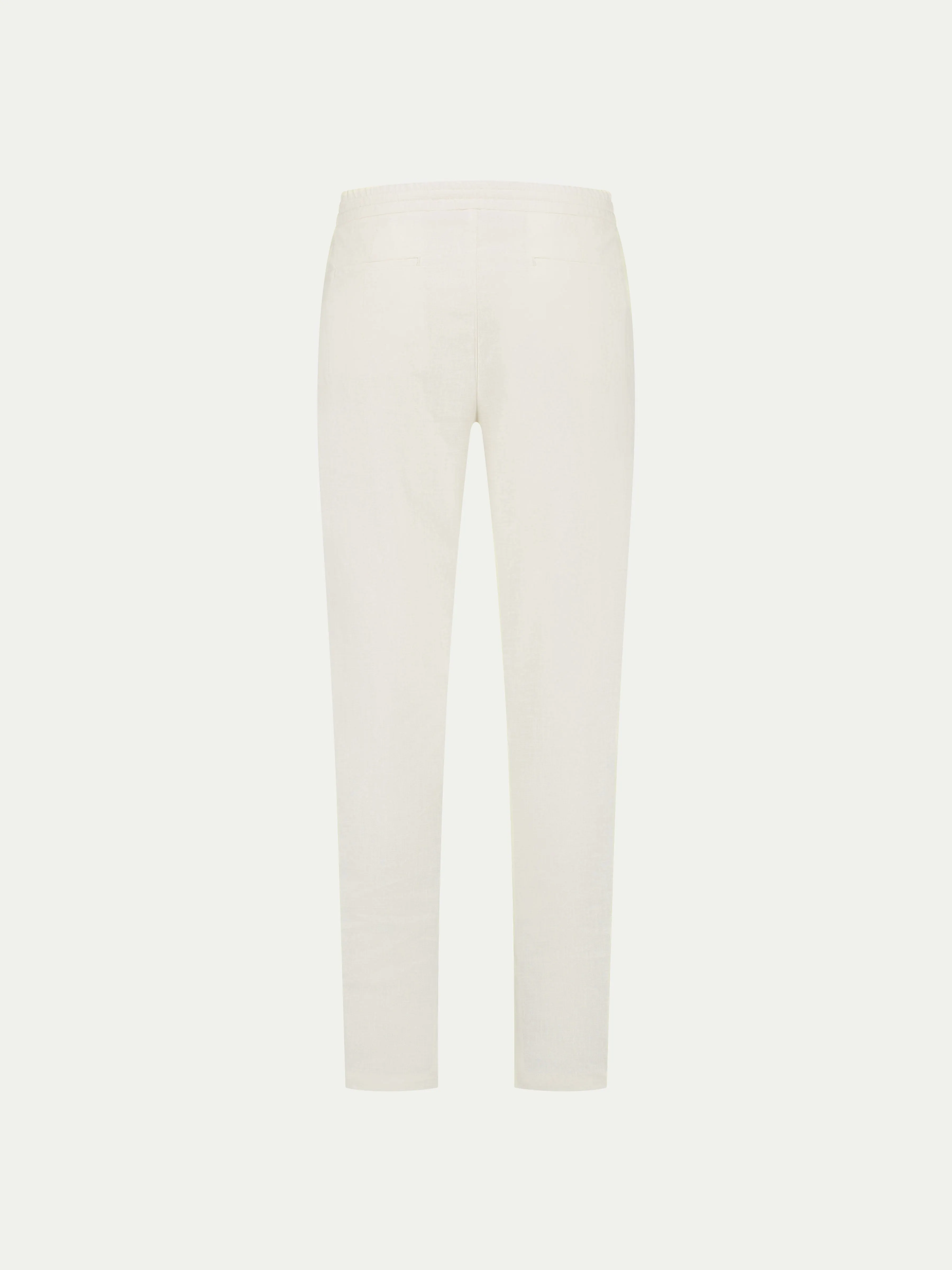 Ivory Linen Seaside Trousers