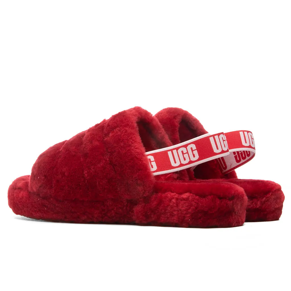 Kids Fluff Yeah Slide - Ribbon Red