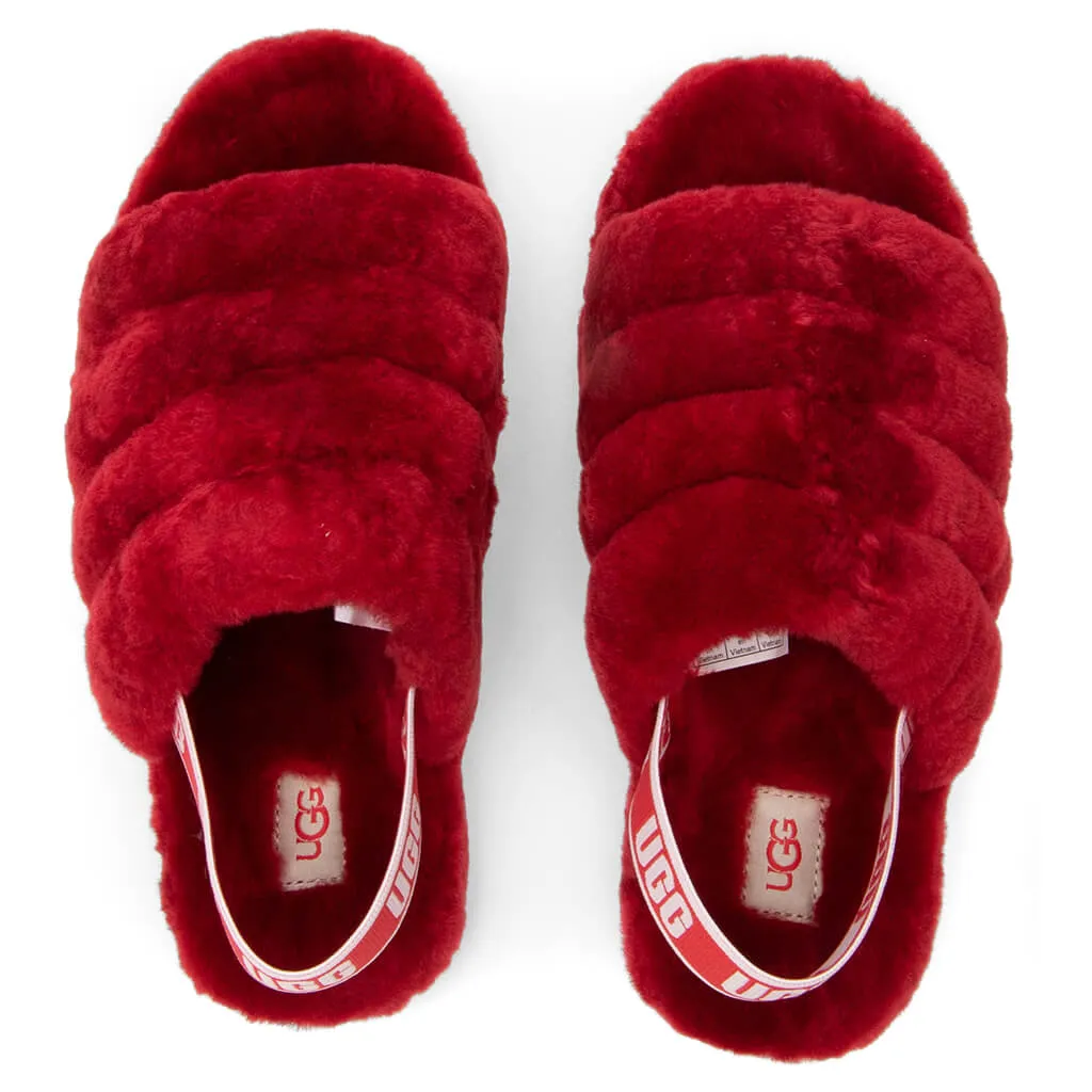 Kids Fluff Yeah Slide - Ribbon Red