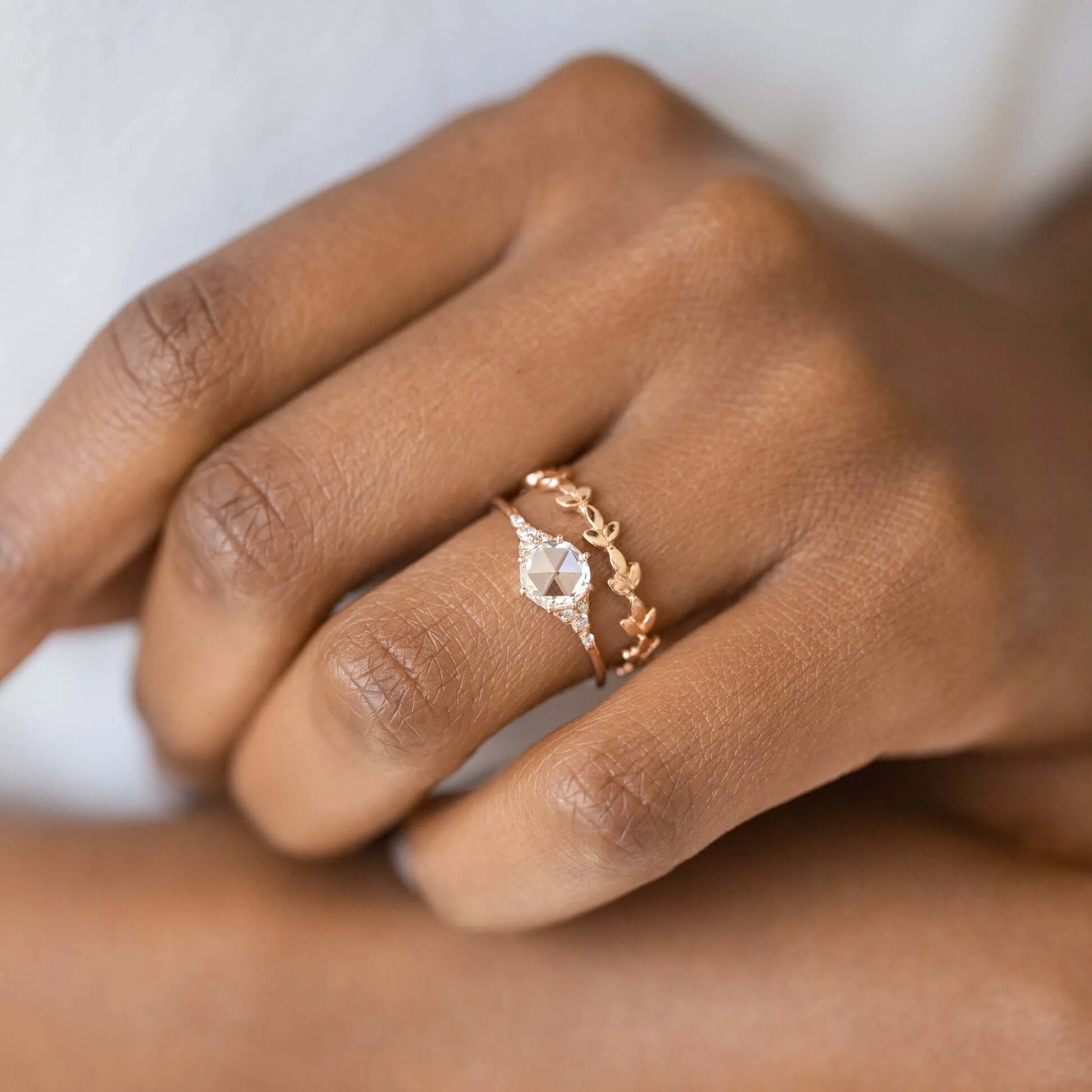 Lady's Slipper Ring, Rose Cut