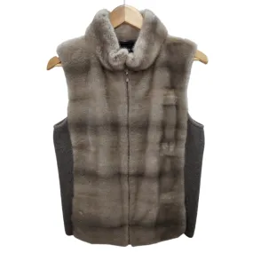 Lafayette 147 Loro Piana Cashmere and Mink Knit Vest - M