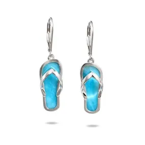 Larimar Beach Slipper Earrings