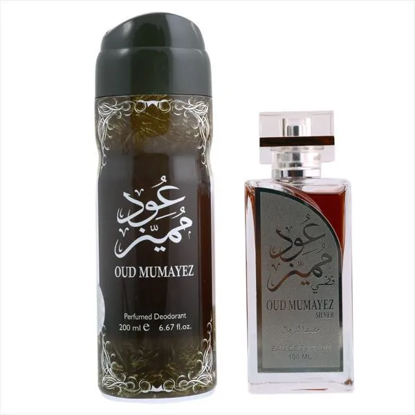 Lattafa Oud Mumayez Giftset Perfume For Men, edp, 100ml   Deo 200ml