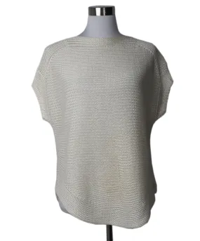 Loro Piana White Knit Sweater sz 8