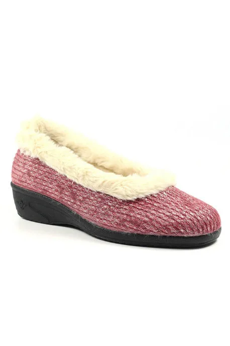 Lunar Ladies Slippers Marlene KLA 172 burgundy