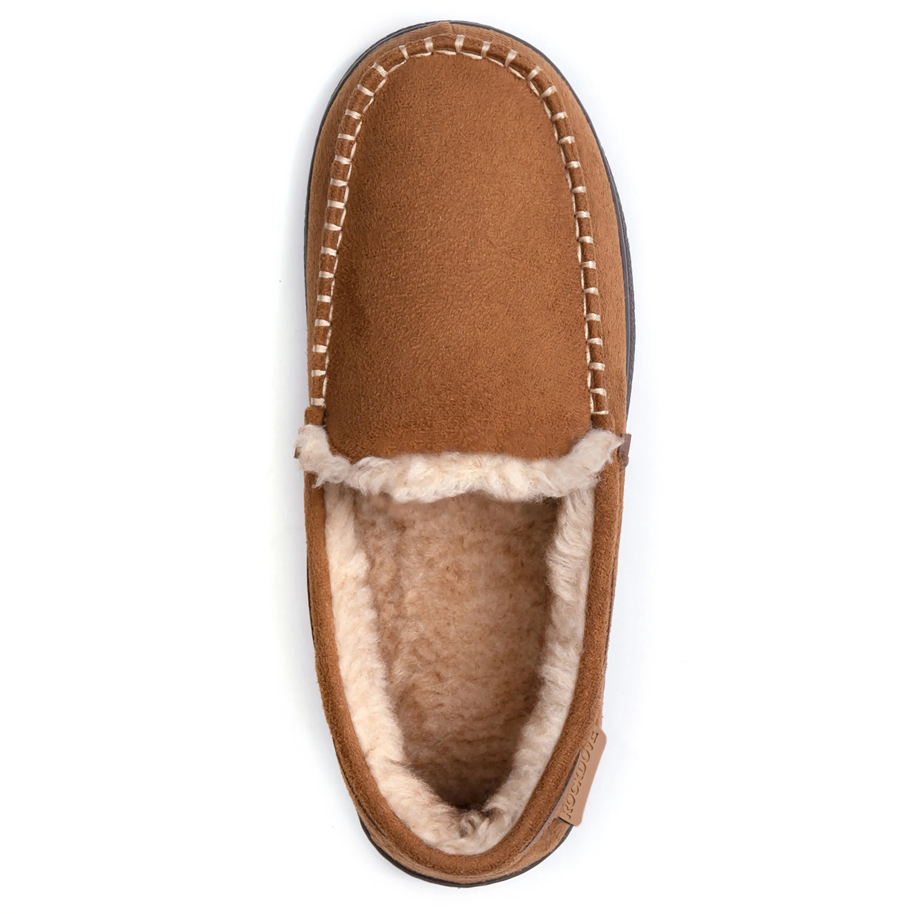 Men's Carter Wool Lined Microsuede Moc Slipper