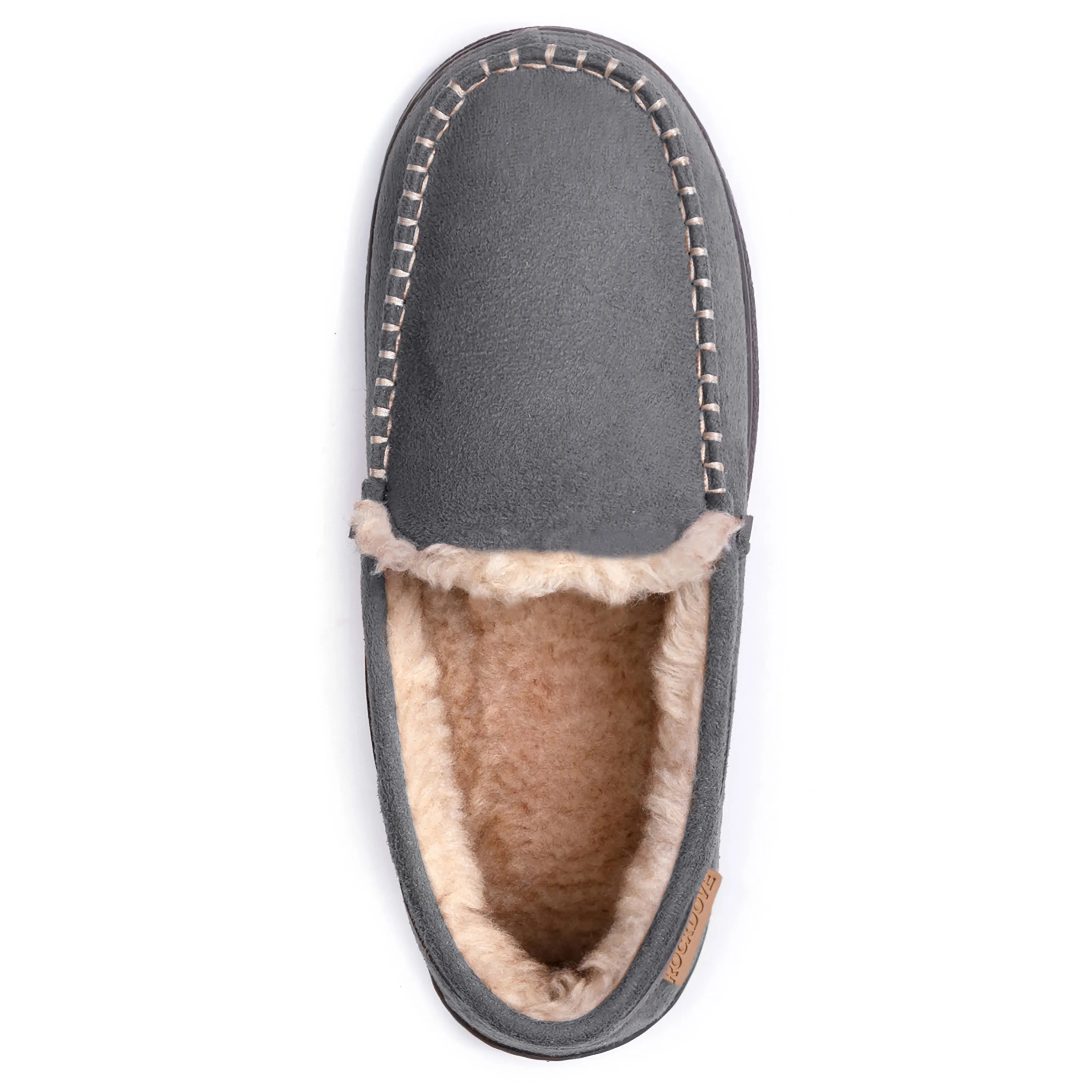 Men's Carter Wool Lined Microsuede Moc Slipper