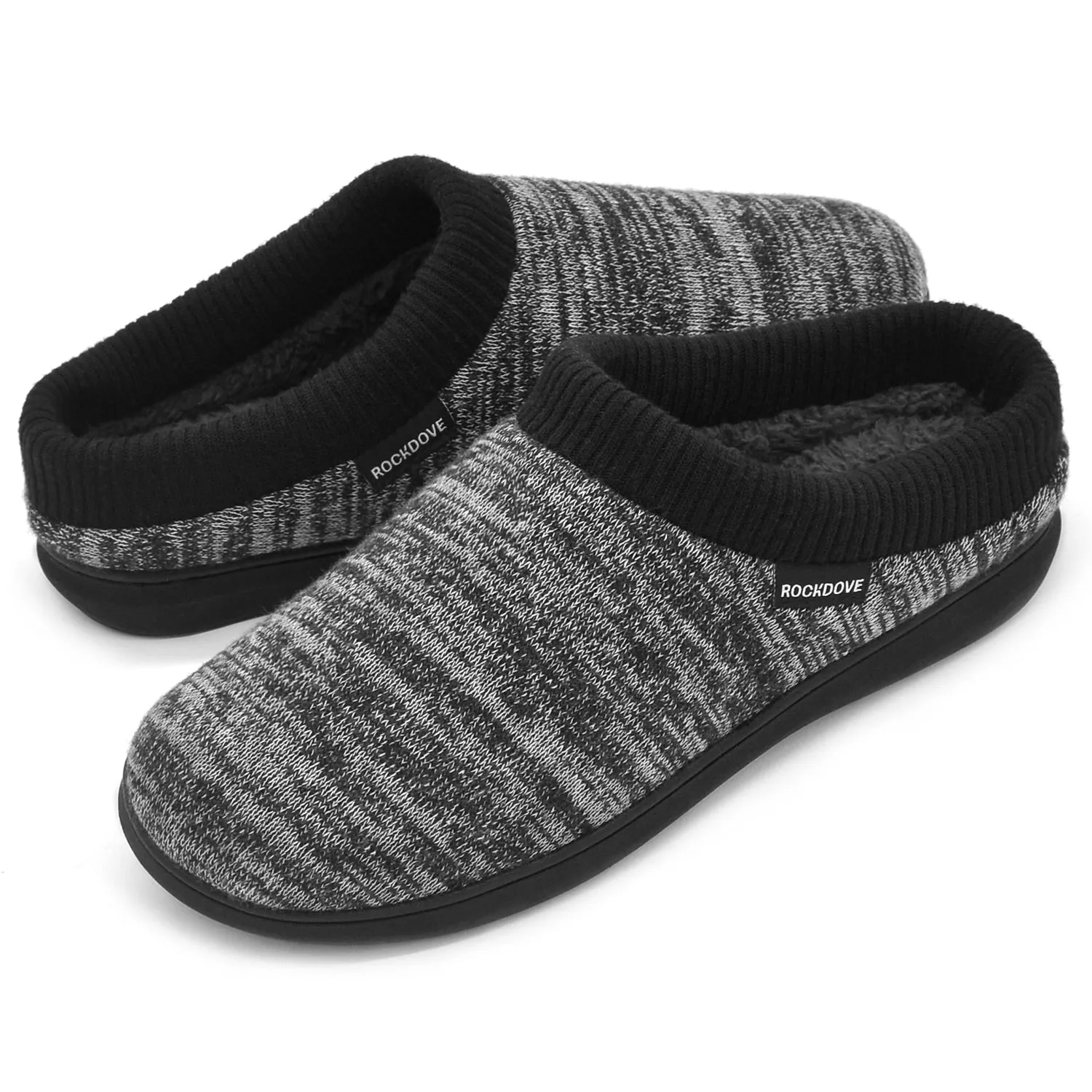 Men's Faux Fur Lined Hoodback Slipper