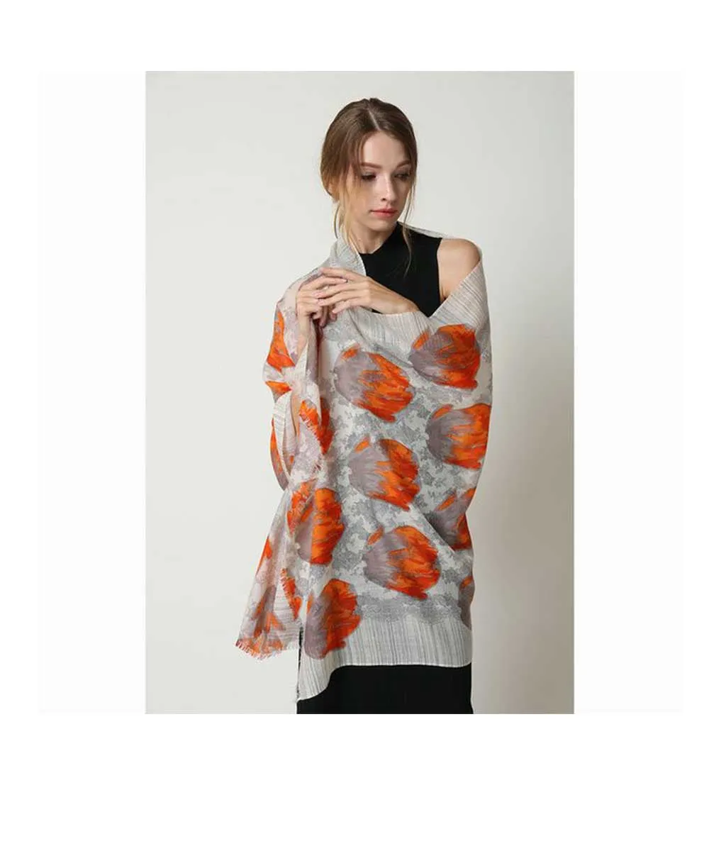 Merino Wool Print UGG Scarf