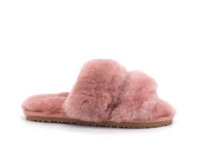 MOU 2-Stripes Sheepskin Slipper Ciabatta Antic Rose MU.FW161009L