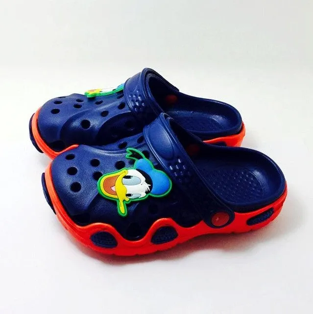 NEW Arrival Youth Boys/Girls Fashion Summer Sandals Beach Clog Croc Fit shoe charms/Flip Flops Slippers EVA Shoes