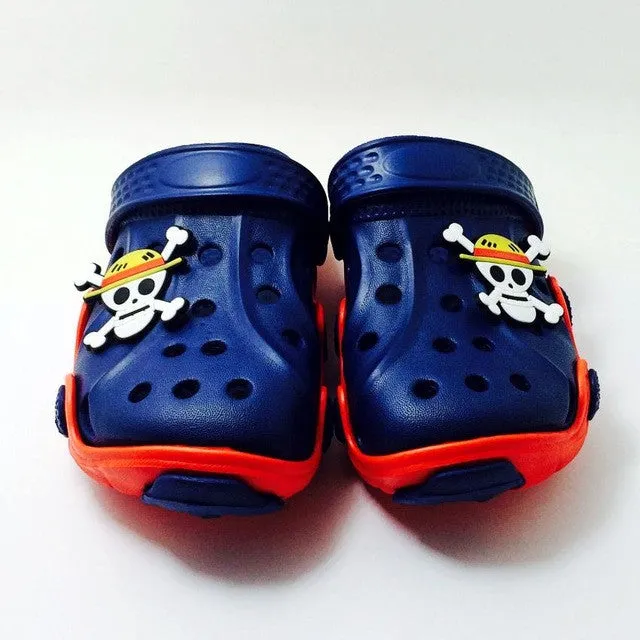 NEW Arrival Youth Boys/Girls Fashion Summer Sandals Beach Clog Croc Fit shoe charms/Flip Flops Slippers EVA Shoes