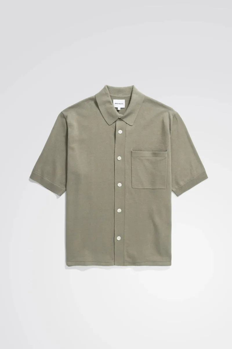 Norse Rollo Linen SS Shirt Clay