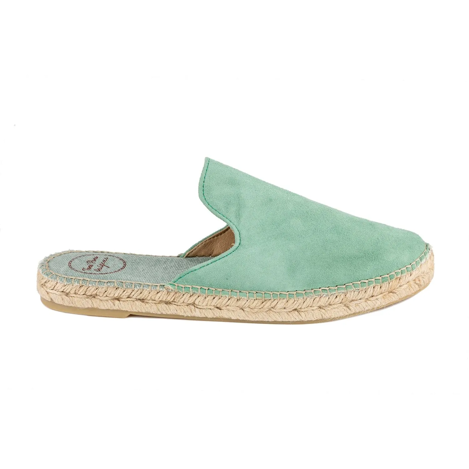 Plain Suede Leather Wedge Espadrille for Women - Ona-A