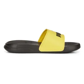 Puma boy's beach slipper Popcat 20 PS 372017-26 pelè yellow-black