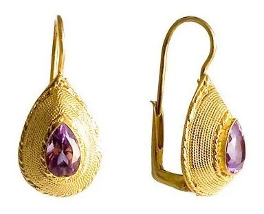 Rubaiyat Amethyst Earrings