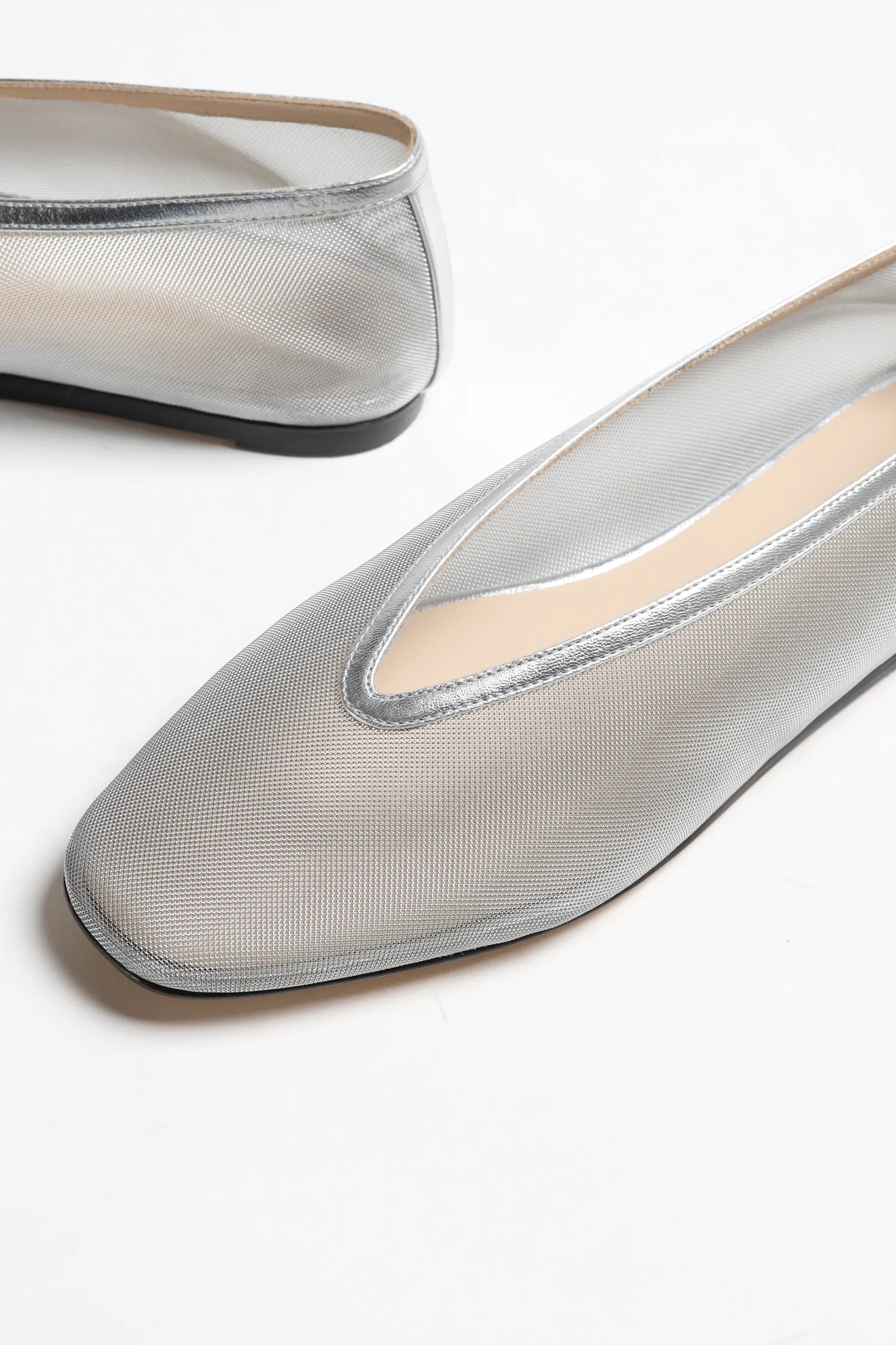 Slipper Luna Mesh in Silber