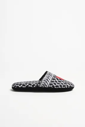 Slipper Samy in Heritage Off-White/Schwarz