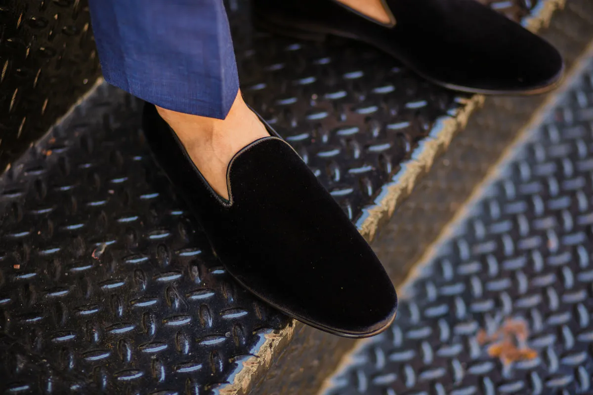 The Sinatra Evening Slipper - Nero