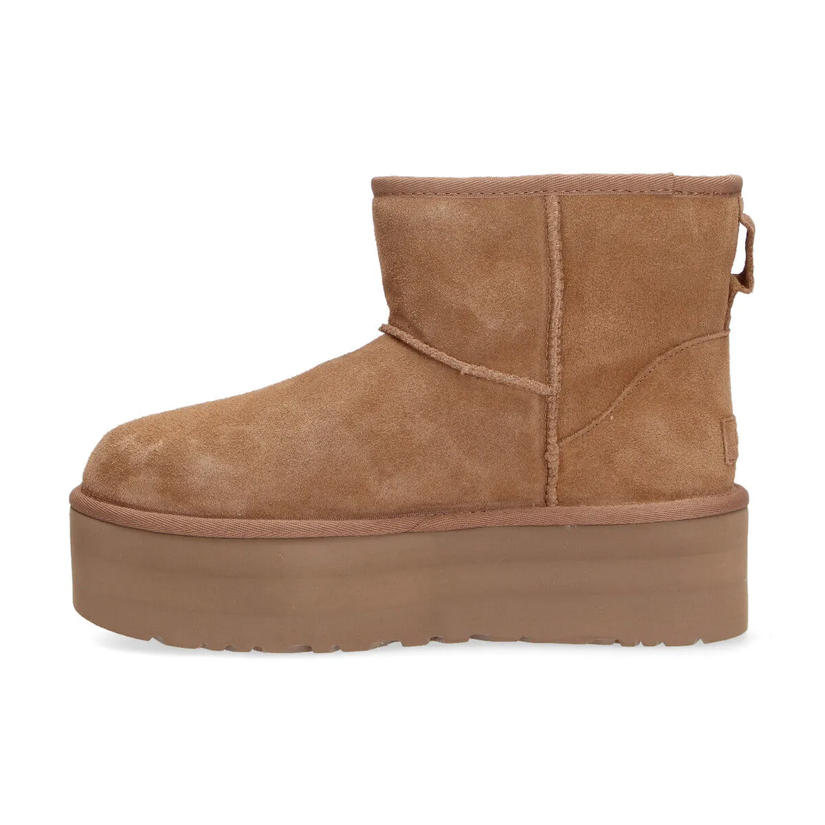 UGG classic mini platform camoscio cuoio