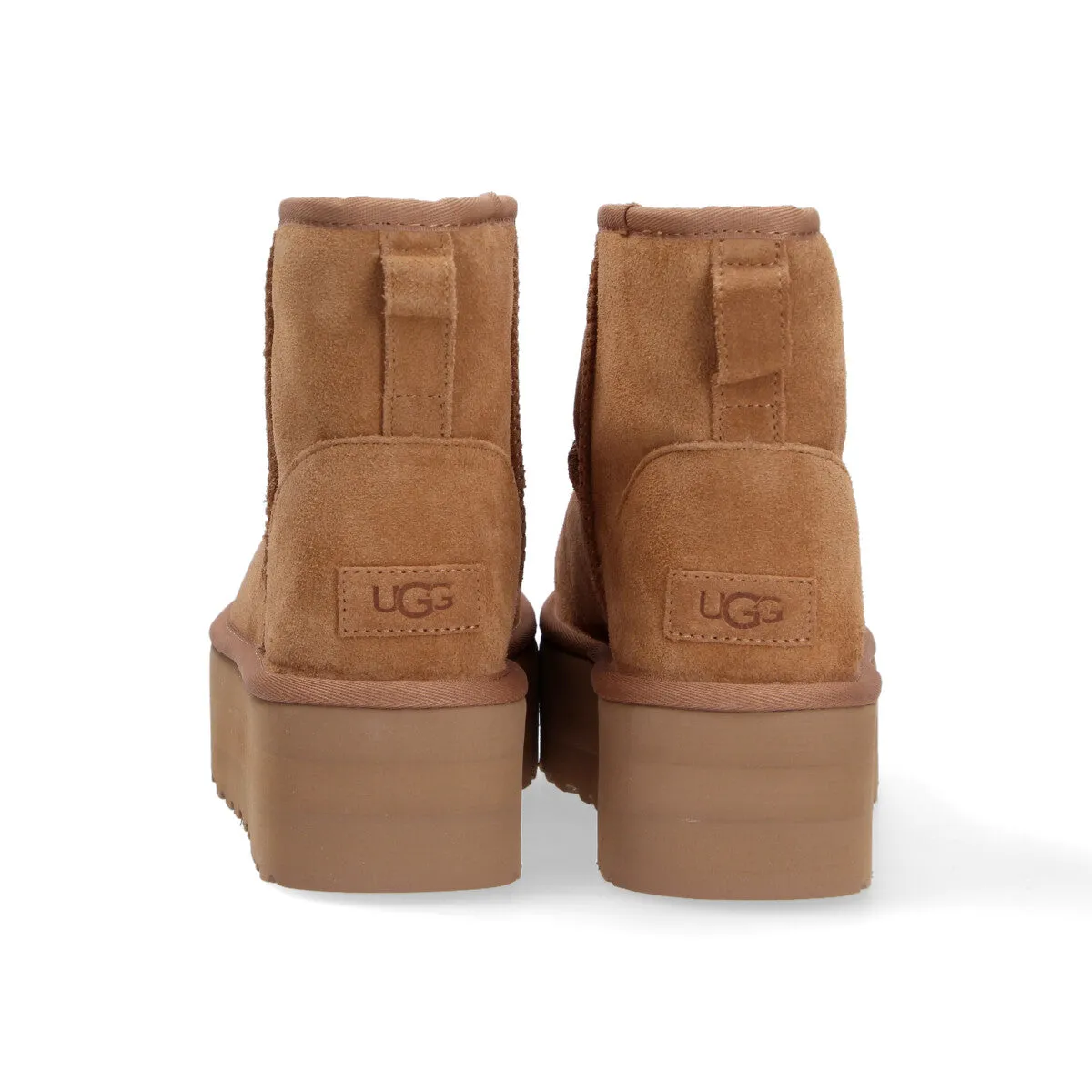 UGG classic mini platform camoscio cuoio